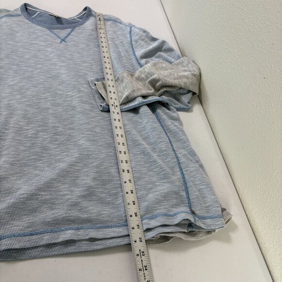 Tommy Bahama Reversible Barrier Beach Flip Crew Shirt Mens XXXL Gray Blue Lot - Picture 11 of 13